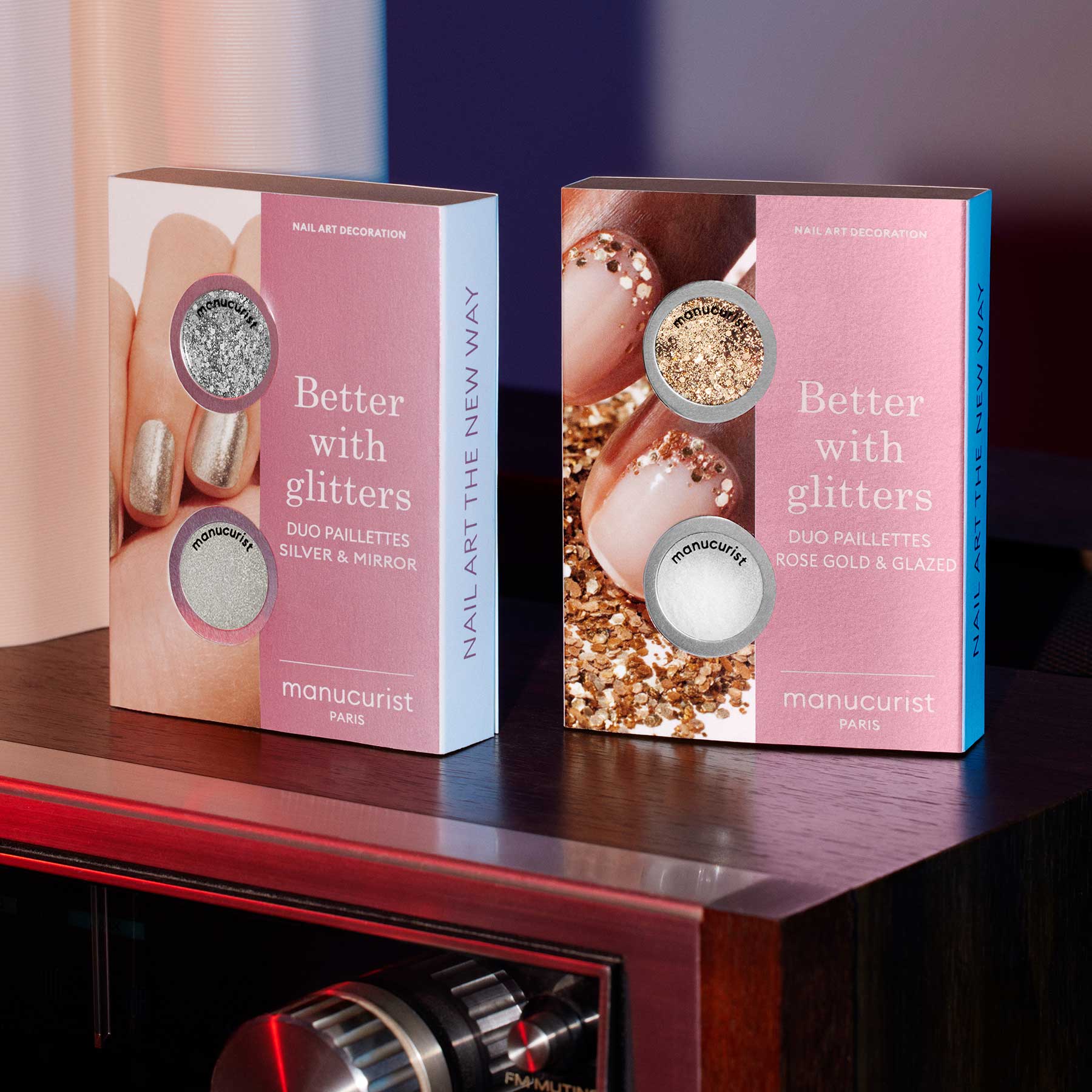 Glitters Duo Silver & Mirror