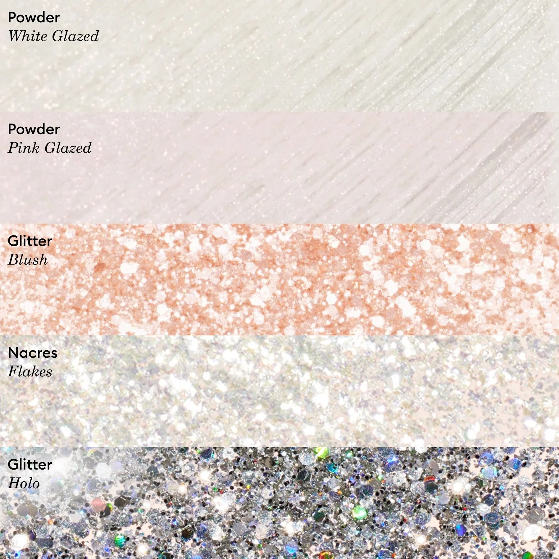 Pearlescent Glitter Flakes